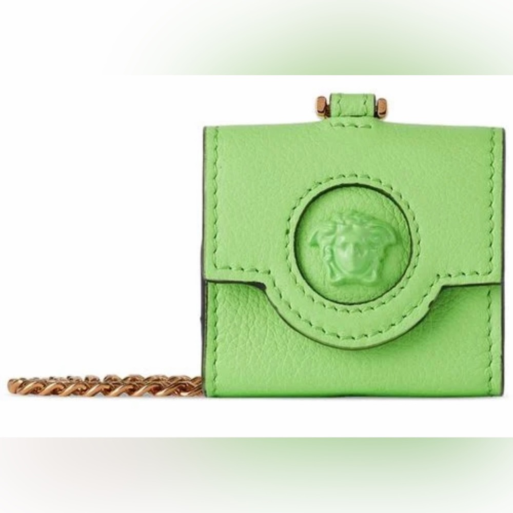 Versace Green La Medusa Air Pods case NEW (AUTHENTIC)